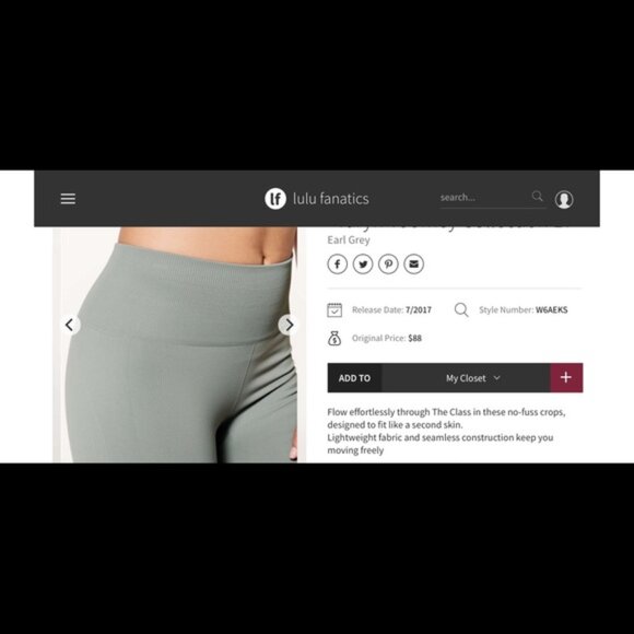 Lululemon Taryn Toomey Heart Opener Wrap, Tank and Awakening Crops - Set - Picture 12 of 13